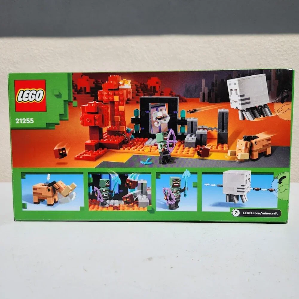 NEW LEGO Minecraft 21255 The Nether Portal Ambush Adventure Set Building Toy for - Picture 2 of 12